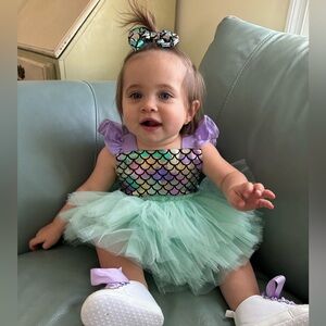 Baby girl mermaid dress